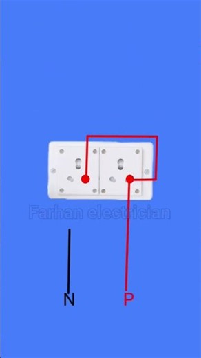 2 power socket connection diagram #shorts