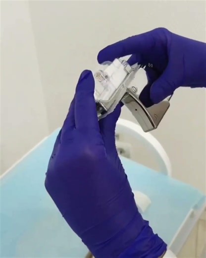 Young Russian Woman Gets Her Ears Pierced For The First Time With Studex