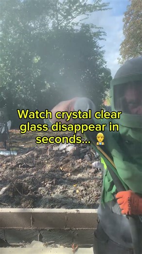 💥 Sandblasting Power | Watch Glass Frost in Seconds 👷‍♂️