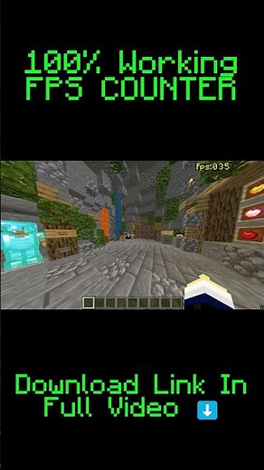 100% Working FPS Counter For MCPE 1.21+ #minecraft #mcpe #shorts