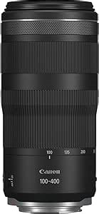 Canon RF100-400mm F5.6-8 is USM Telephoto Lens, Black