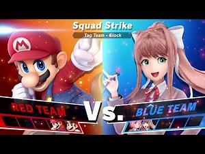 Team Mario vs Team DDLC Squad Strike