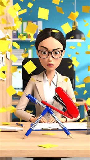 “When Office Supplies Party Without You! 🖊️📎🎉😂”