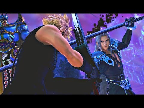 Cloud vs Sephiroth Scene & Fight (English) Dissidia FF NT PS4 Pro