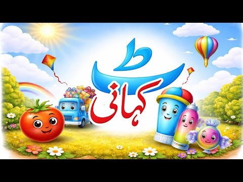 Learn Urdu for Kids | ٹ (Ṭe) | Urdu Alphabet Cartoon | ٹ سے ٹماٹر 🍅
