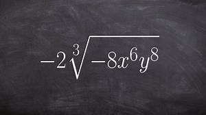 Learn how to simplify a radical expression with numbers and variables