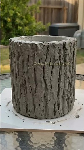 They thought this was a REAL tree trunk 🤯 | Cement + Newspaper DIY