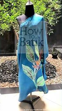 Batik Painting a Floral Dress with Reactive Dyes | Step-by-Step Wax Resist Art Tutorial #howtobatik