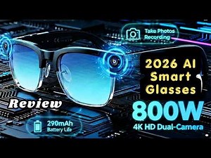 2026 AI Smart Glasses | 4K Camera + 100 Language Translation | Unboxing & Full Review