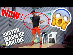 This is how Chinese Weightlifter warm up for the snatch! (Feat. LI Dayin)