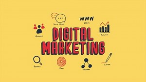 Digital Marketing strategy 4K Motion Video, media animation design