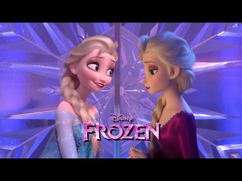 Let it go - Elsa blue dress sings with Elsa purple dress | Frozen 3 Nordic [Fanmade Scene]