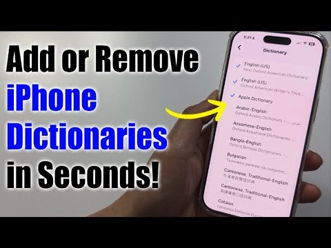 How to Add or Remove a Dictionary Language on iPhone 17/17 Pro Max/Air 📘 (2025 Update!)