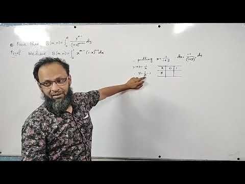 Integral representation of beta function.
