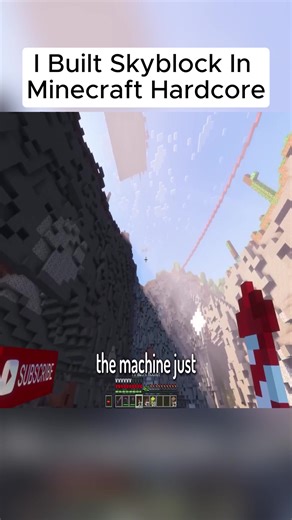 I Built Skyblock In Minecraft Hardcore#vairal
