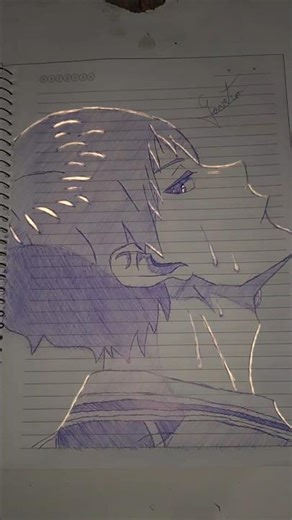 (ASMR) Drawing Tobio Kageyama | Gaveta Arts | #kageyama #haikyuu #drawing #asmr #viral #edit #shorts