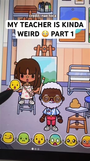 MY WEIRD TEACHER CANT KEEP HIS BUGEYED EYES OFF ME he kinda creepy part 1 credit: nae.toca