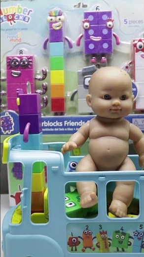 Rainbow Counting Bus – 30:19 Second Unboxing Numberblocks Friends Activity Set! ASMR Shorts Video