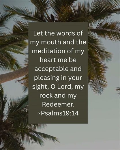 Let the words of my mouth and the meditation of my heart be pleasing you my Lord. # #motivation