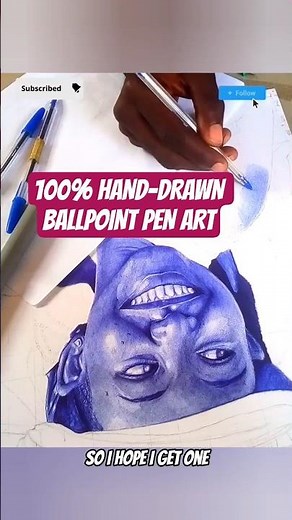 Gabra Woman Art → Ballpoint Pen Drawing #BiroArt #art