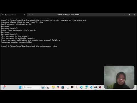 Instalasi Django sampai dengan pembuatan website sederhana menggunakan python