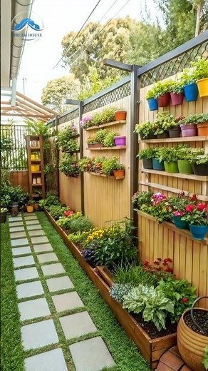 DIY Vertical Garden Build Transforming a Narrow Side Yard 🔨🌿 #dreamgarden