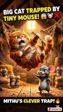 Smart Mouse Traps the Cat! 🐭😺 | Bangla Moral Story