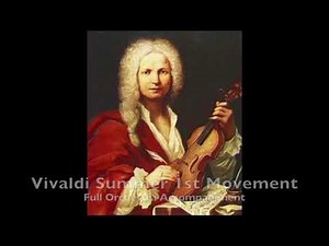 Vivaldi Summer 1st Movement - Full Orchestra Accompaniment