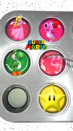 Super Mario ASMR Color Mixing Magic #satisfying #colormix #supermario