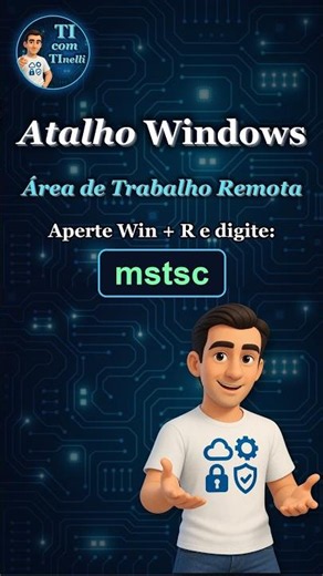 Atalho Windows - Área de Trabalho Remota mstsc