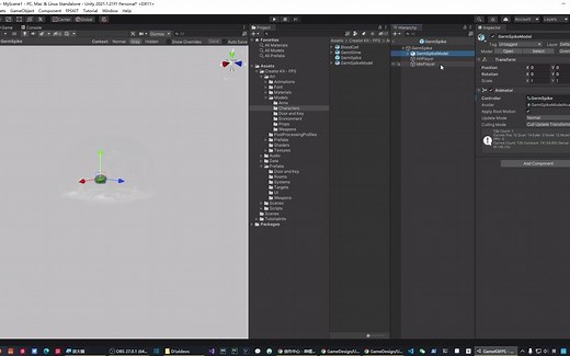 【unity2021入门教程】22-官方入门教程系列-04-CreatorKitFPS-04-用预制件创建新预制件