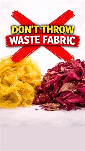 Don’t Throw Waste Fabric | Organza Rose Flower DIY #diy