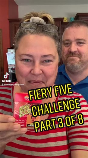 Throwback - Part 3/8 - Bean 1 - Our last 🔥 snack challenge. #snackolympics #beanboozledfieryfivechallenge #beanboozledchallenge #tracytested