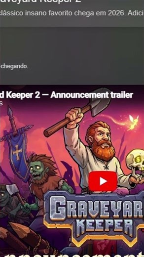 GRAVEYARD KEEPER ESTÁ DE GRAÇA! 🎮💀 (Resgate até dia 13) #jogo #grátis #graveyardkeeper