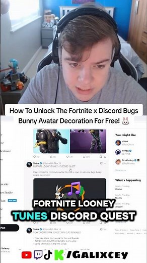 How To Unlock The Fortnite x Discord Bugs Bunny Avatar Decoration For Free! 🐰