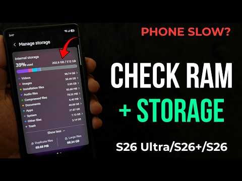 Samsung S26 Tips: How to Check Memory & Storage (Boost Performance)