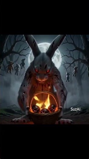 EVIL BUNNY - A possessed, maniacal Easter Bunny carries out a sinister ritual beneath the moon.