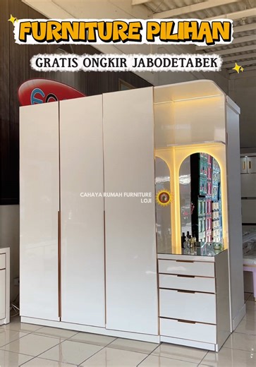 🔥 FURNITURE WAJIB PUNYA DI RUMAH! 🔥 Rumah kelihatan biasa? Ganti furniturenya sekarang! -lemari pakaian mulai 1,5jt an -sofa mulai 1,6jt an -meja rias mulai 1,3jt an Katalognya bisa hubungi no Admin yang di Bio profile ya 😊🙏🏻 Toko Cahaya Rumah Furniture menjual lemari pakaian, meja makan, sofabed, meja rias, bufet, dan bisa custom sesuai request - Cahaya Rumah Furniture memiliki 7 toko offline di Bogor (Tajur, Loji, Leuwiliang, Bojonggede, Jalan Baru, Ciawi, Cimande) - Gratis Ongkir JABODET