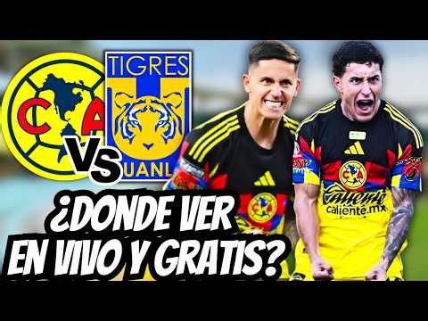 🔴CLUB AMERICA VS TIGRES I CAMBIÓ LA TRANSMISSION I ALIENACIÓN E DÓNDE VER GRATIS Y EN VIVO I LIGA MX
