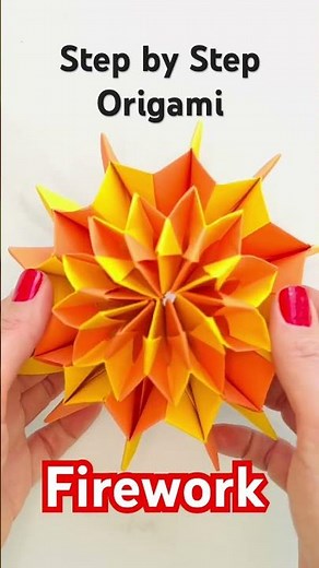 Origami firework tutorial #diy #origamitutorial #newyear