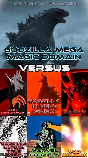 Godzilla Mega Magic Domain vs Godzilla In Hell (Slick), Bagan, Marvel Godzilla, Void Ghidorah