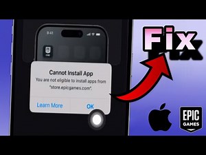 How to Fix ‘Cannot Install App – You Are Not Eligible’ Error from store.epicgames.com on iPhone/iPad