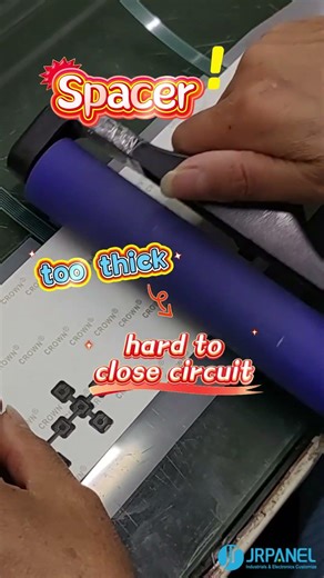 Thickness of Spacer on Membrane Switch #membraneswitch #factory