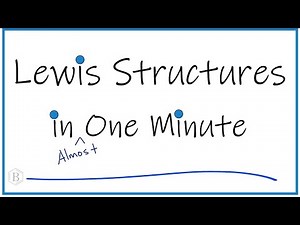 How to Draw Lewis Dot Structures in (Almost) One Minute