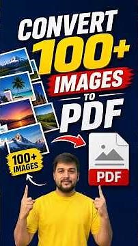 How to Convert 100+ Images to PDF in 60 Seconds | Merge Multiple Images into ONE PDF