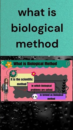what is biological method in class 9 #shorts