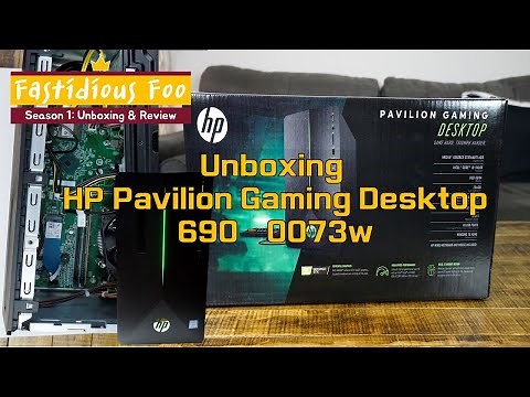 Unboxing HP Pavilion Gaming Desktop 690-0073w