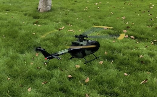 bo-105遥控直升机 户外飞行