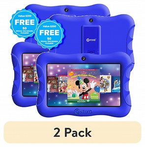 (2 pack) Contixo 7" Kids Tablet, 32GB, Educational Android Tablet for kids 3-7, Parental Controls, Dual Camera, WiFi - Dark Blue