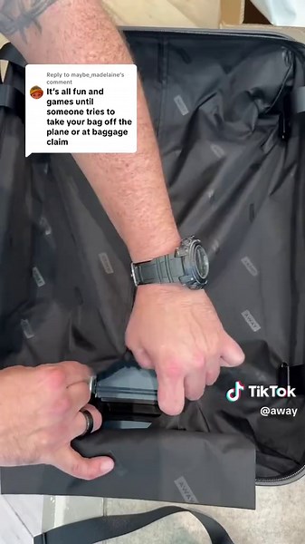 Replying to @maybe_madelaine Mixing up your luggage? Never heard of her 😏 Our new Custom Kits are here and available at all Away retail store locations.